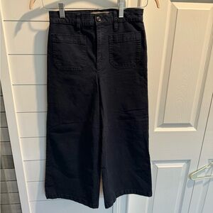 Elegant Black Wide Leg Women's Pants